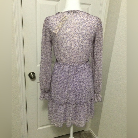 Allison & Kelly Purple Flower Spring Dress Size XS - Picture 4 of 9